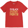 i'm black every month V-Neck Tee