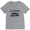 commas save lives V-Neck Tee