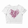 valentines day hearts Crop Top