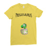 Pregosaurus Boy Ladies Fitted T-Shirt