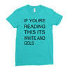 if youre reading this its white and gold Ladies Fitted T-Shirt