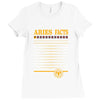 Aries Facts Ladies Fitted T-Shirt