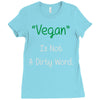 not a dirty word Ladies Fitted T-Shirt