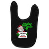 heapy new year funny santa claus christmas Baby Bibs