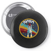 Nasa  Blue White Yellow Color Pin-back button