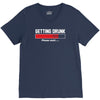 getting drunk V-Neck Tee