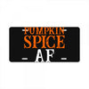 pumpkin space af License Plate