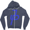 jake paul blue Zipper Hoodie
