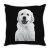 pocket puppy Throw Pillow