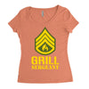 grill sergeant military Women's Triblend Scoop T-shirt