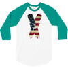 jake paul x american flag 3/4 Sleeve Shirt