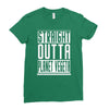 straight outta planet vegeta Ladies Fitted T-Shirt
