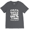 papa super saiyan vegeta V-Neck Tee