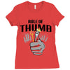 rule of thumb Ladies Fitted T-Shirt