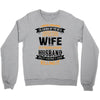 Super Cool Wife Of A Freaking Awesome Husband Crewneck Sweatshirt