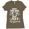 sorry this girl is already taken by a super sexy july boyfriend Ladies Fitted T-Shirt