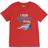 i run to burn off the crazy V-Neck Tee