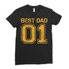 1 best dad Ladies Fitted T-Shirt