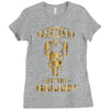 Best Dad in The Galaxy Ladies Fitted T-Shirt