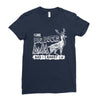 I Like Big Bucks And I Cannot Lie Ladies Fitted T-Shirt