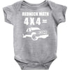 redneck math 4x4 truck Baby Onesie