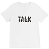 WE TALK V-Neck Tee