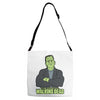 old school zombie Adjustable Strap Totes