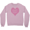 pink heart eat dirt ! t shirt   heart eat dirt graphic Crewneck Sweatshirt