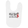 i'm that crazy girl who loves betty boop a lot Baby Bibs