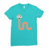 cacing bae senyum Ladies Fitted T-Shirt