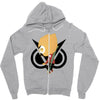 funny black gamming Zipper Hoodie