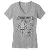 onward robots! &ndash; by chris ware Women's V-Neck T-Shirt