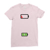 Mommy Dead Battery Ladies Fitted T-Shirt