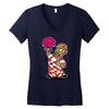 zombified big boy Women's V-Neck T-Shirt