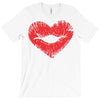 lip print heart T-Shirt