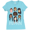 Women's March We are Human Ladies Fitted T-Shirt