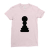 Chess King and Pawn Ladies Fitted T-Shirt