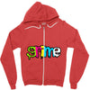 grİme musİc Zipper Hoodie