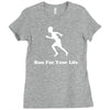 run for your life Ladies Fitted T-Shirt