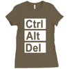control alt delete Ladies Fitted T-Shirt