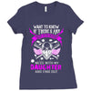 Want To Know If There Is L fe After Death Mess With My Daughter And F Ladies Fitted T-Shirt