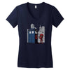defacing the phonebox hoody Women's V-Neck T-Shirt