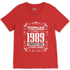vintage made in 1989 perfectly aged a living legend V-Neck Tee