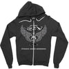 my hero is now my angel stomach cancer awreness Zipper Hoodie