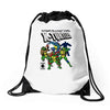 x turtles, mutants in a half shell Drawstring Bags