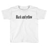 black and yellow Toddler T-shirt