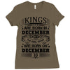 Real Kings Are Born On December 10 Ladies Fitted T-Shirt