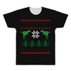 ugly dinosaur christmas All Over Men's T-shirt
