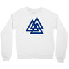 valknutr knoten der gefallenen odin nordisch symbol aspekte wotan Crewneck Sweatshirt
