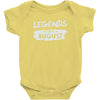 legends are born in august Baby Bodysuit
